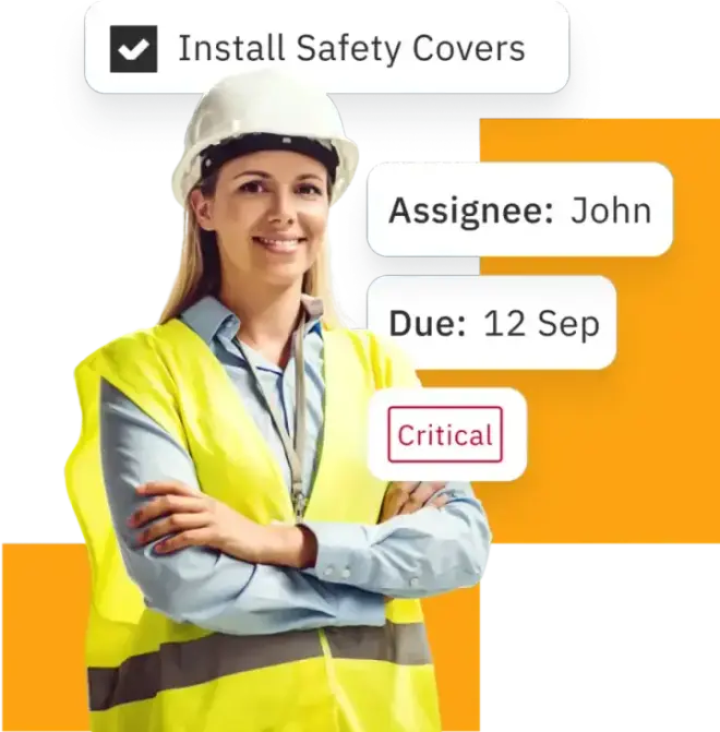 Health & Safety in the Tekmon app